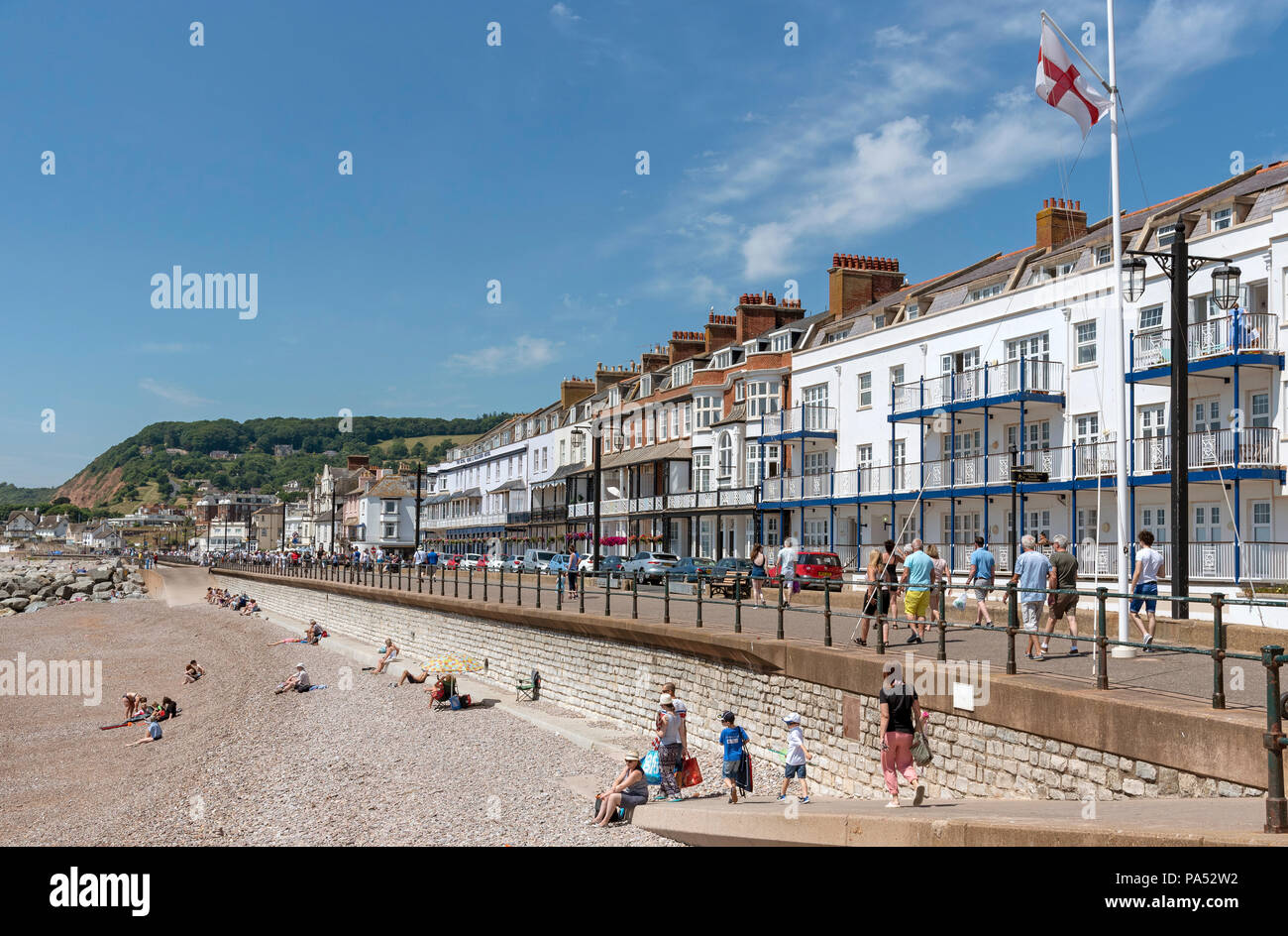 Sidmouth, einem beliebten Badeort in der East Devon, England, UK. Stockfoto