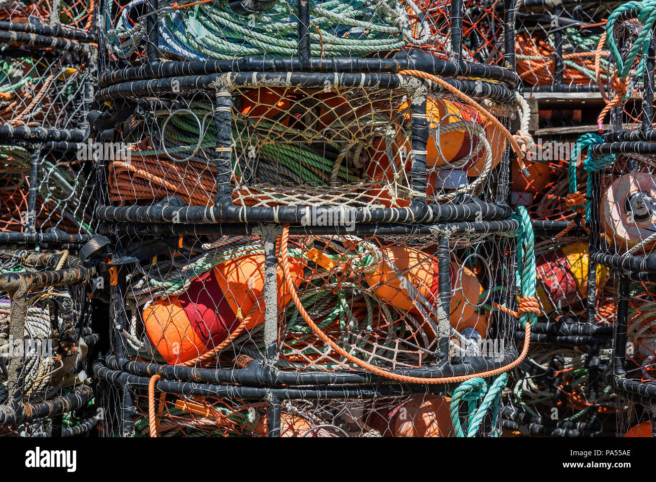 Gestapelte Krebse Töpfe, Stockfoto