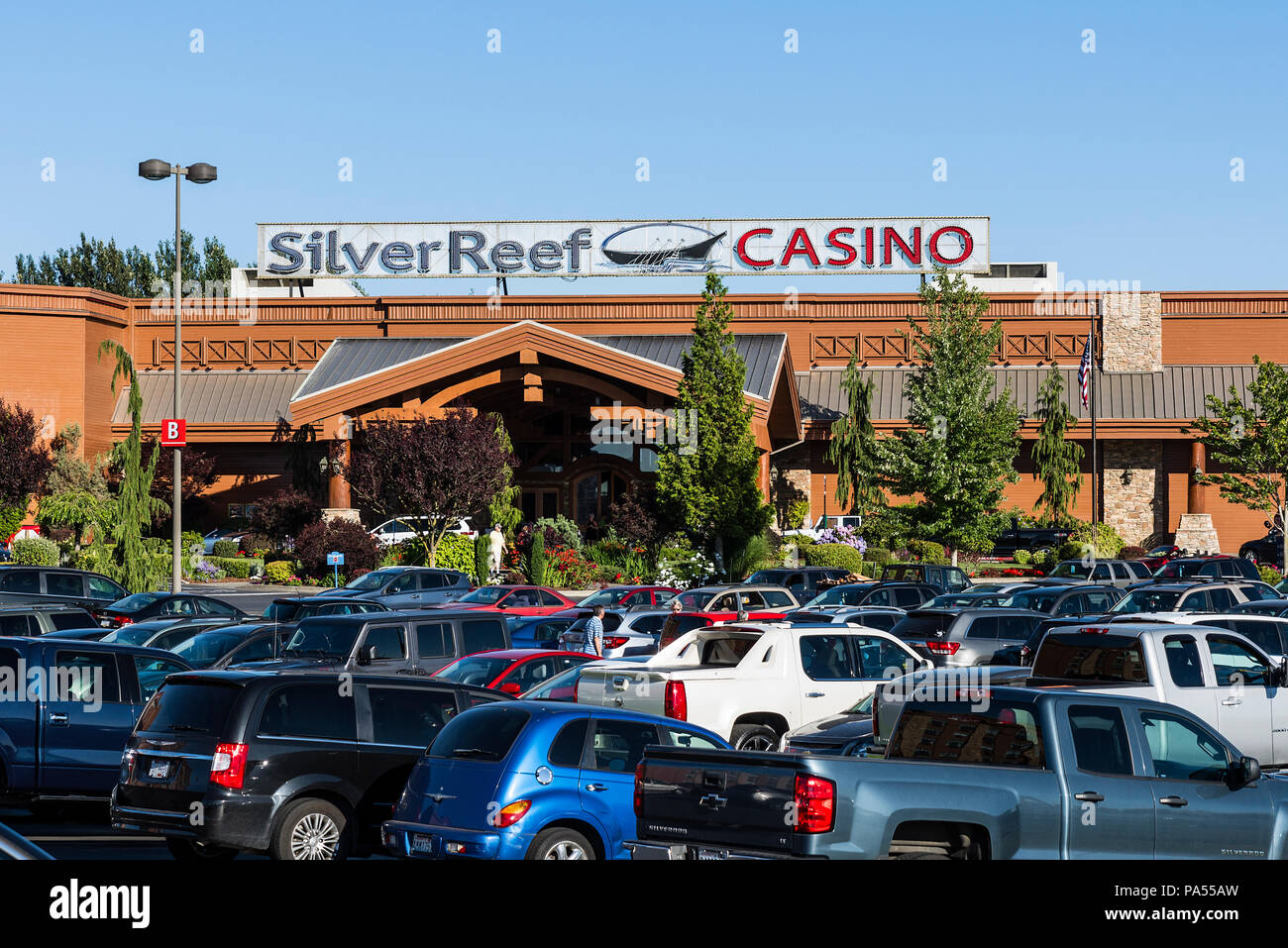 Das Silver Reef Casino, Ferndale, Washington, USA. Native American - Lummi. Stockfoto