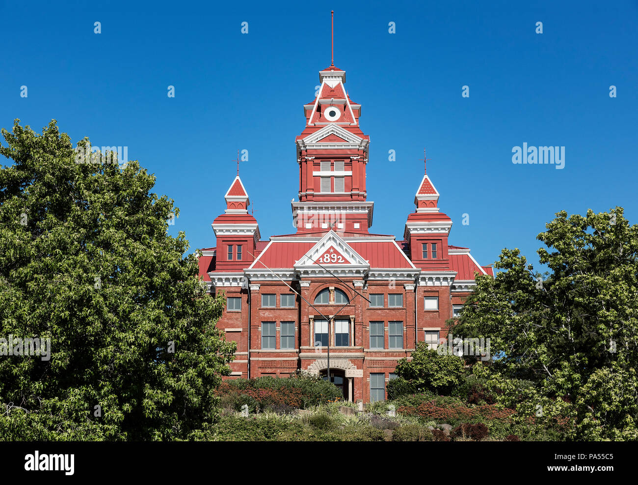 Altes Rathaus Gebäude, die derzeit die Whatcom County Museum, Bellingham, Washington State, USA. Stockfoto