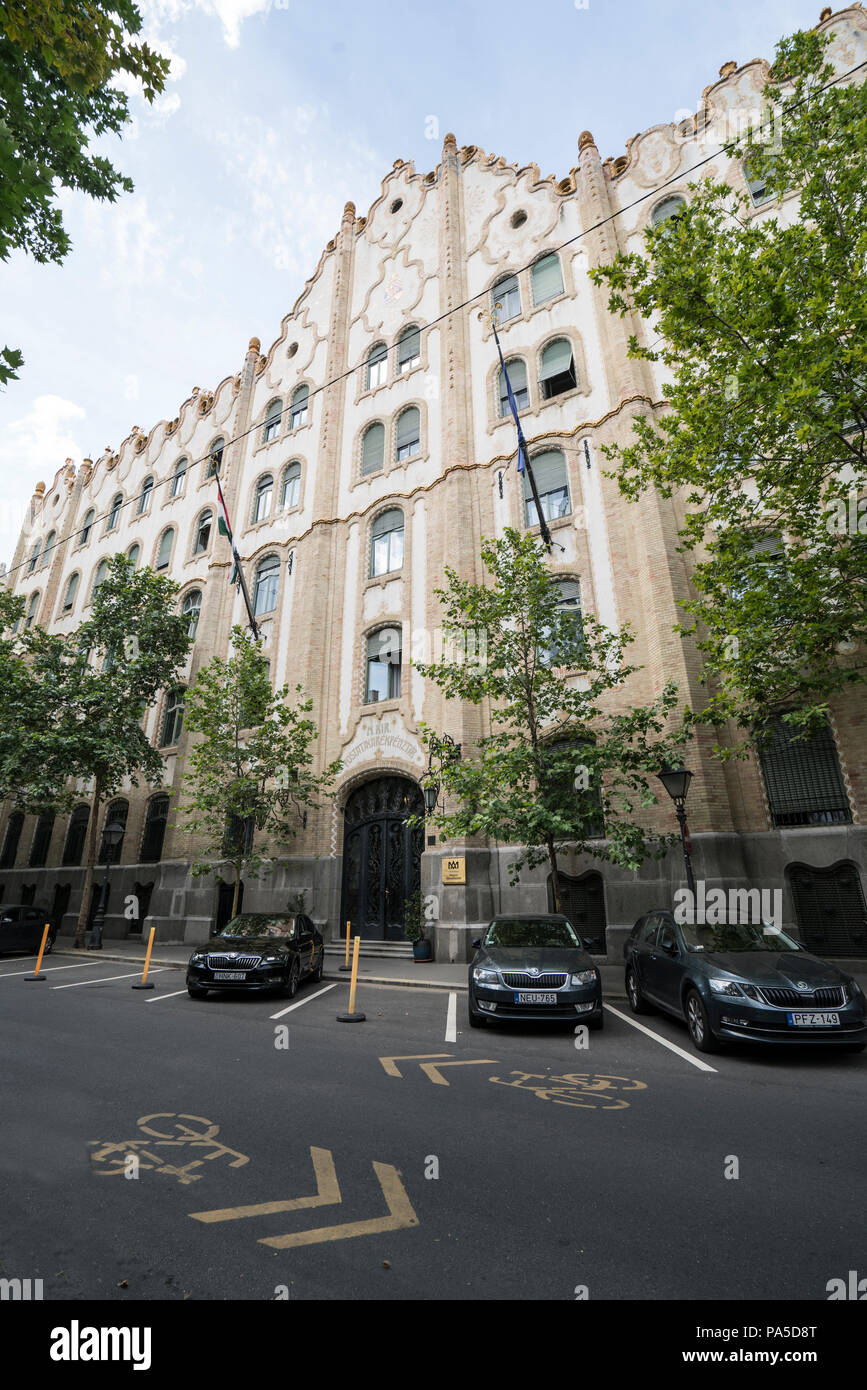 Palast der Postsparkasse in Budapest, Ungarn Stockfoto