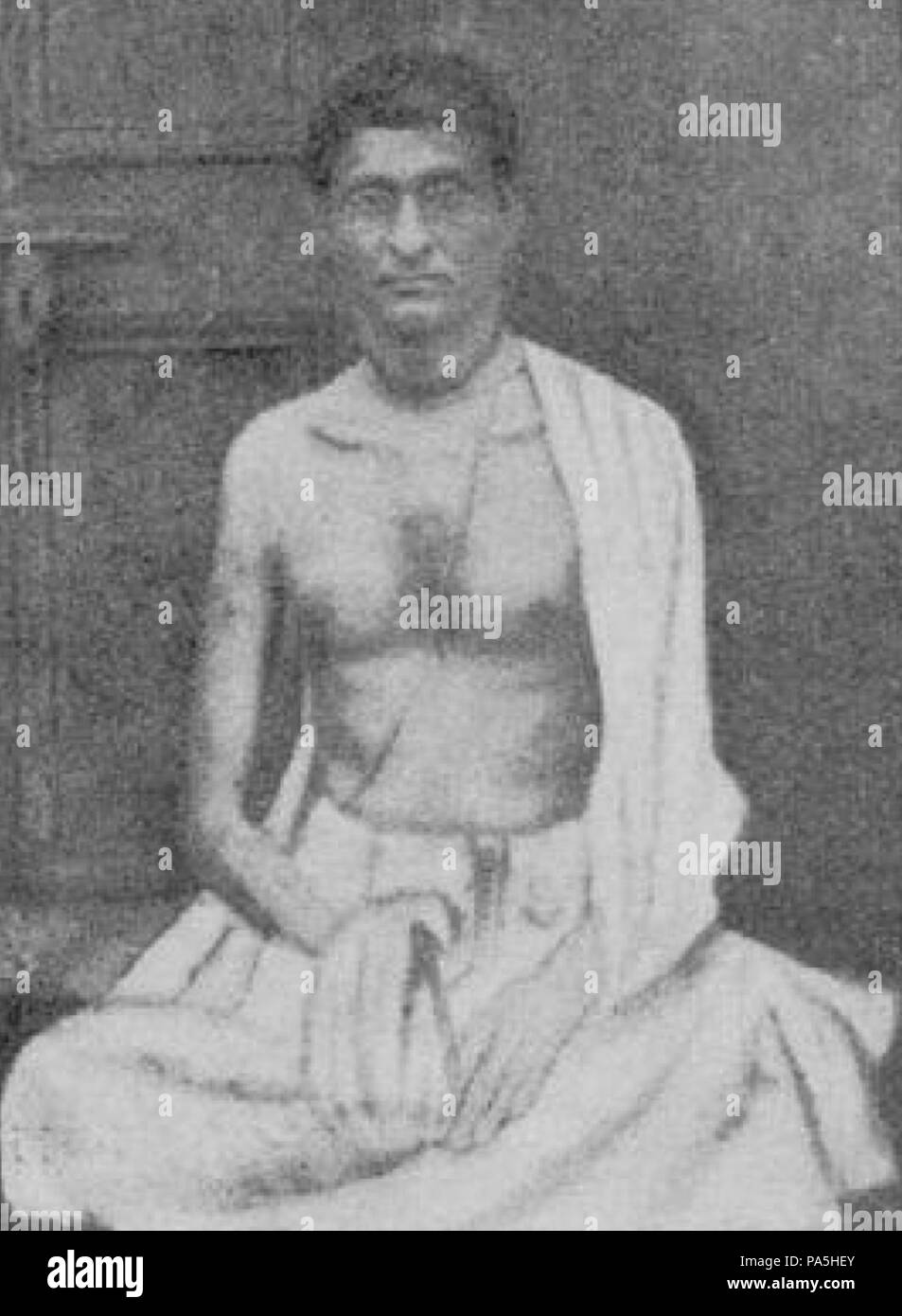 34 Bhaktisiddhanta Saraswati während seiner Vrata in Mayapur Stockfoto