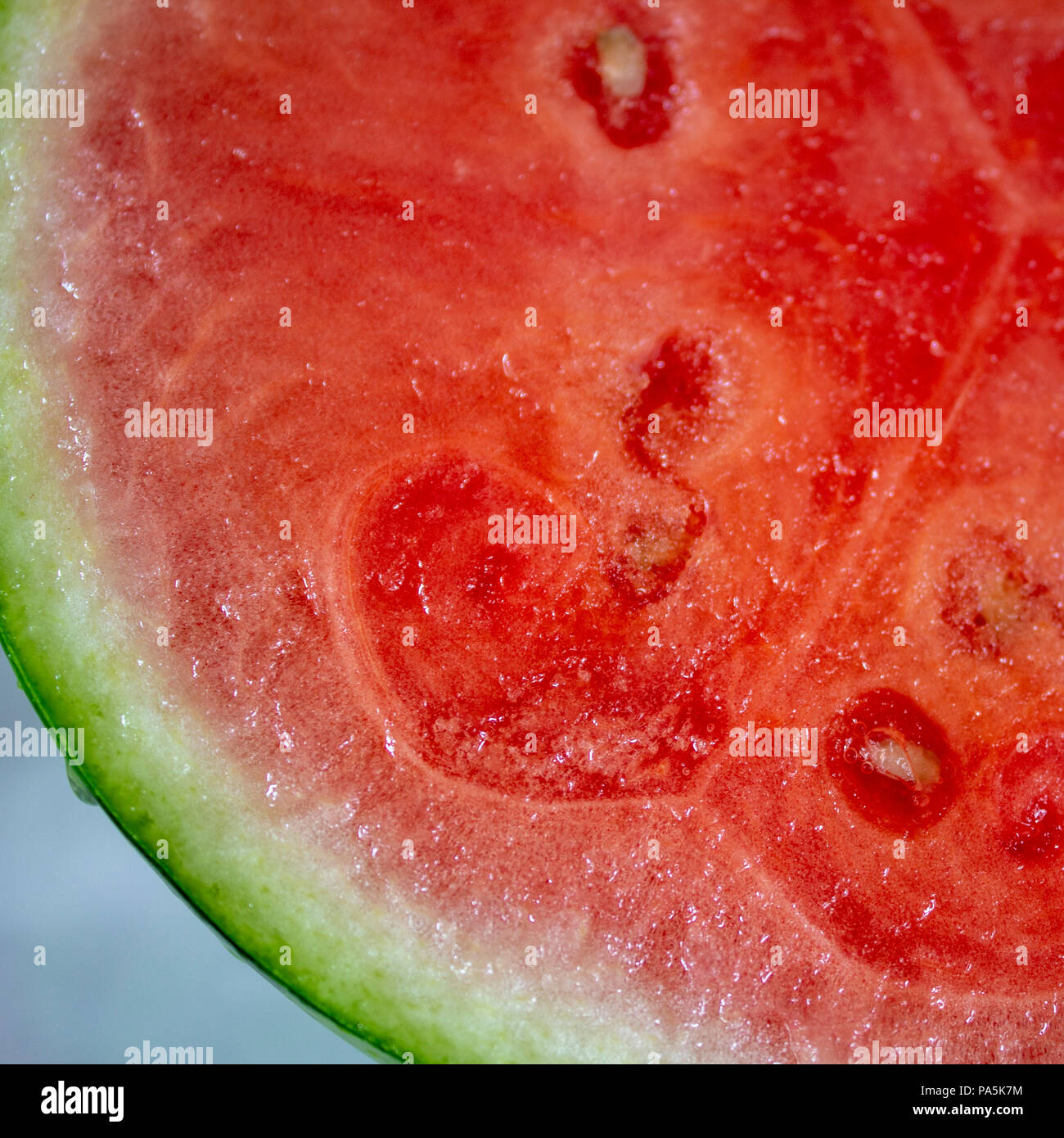 Saftige Wassermelone kalt wird aktualisiert Stockfoto