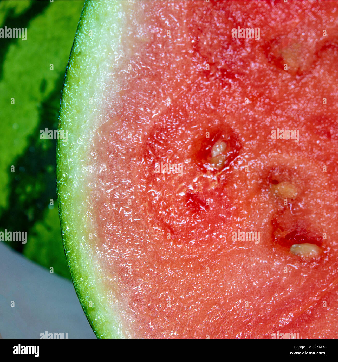 Saftige Wassermelone kalt wird aktualisiert Stockfoto