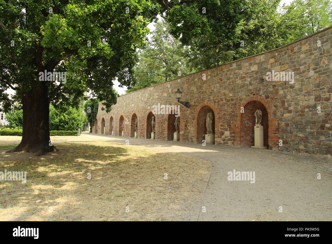 Romanische Straße. Straße der Romanik. Stockfoto