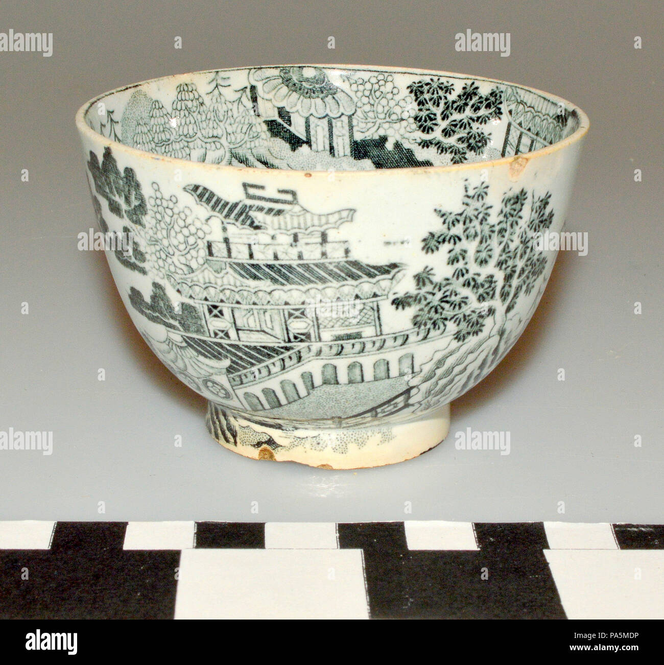 361 Becher verwendet am Fort Griswold Stockfoto