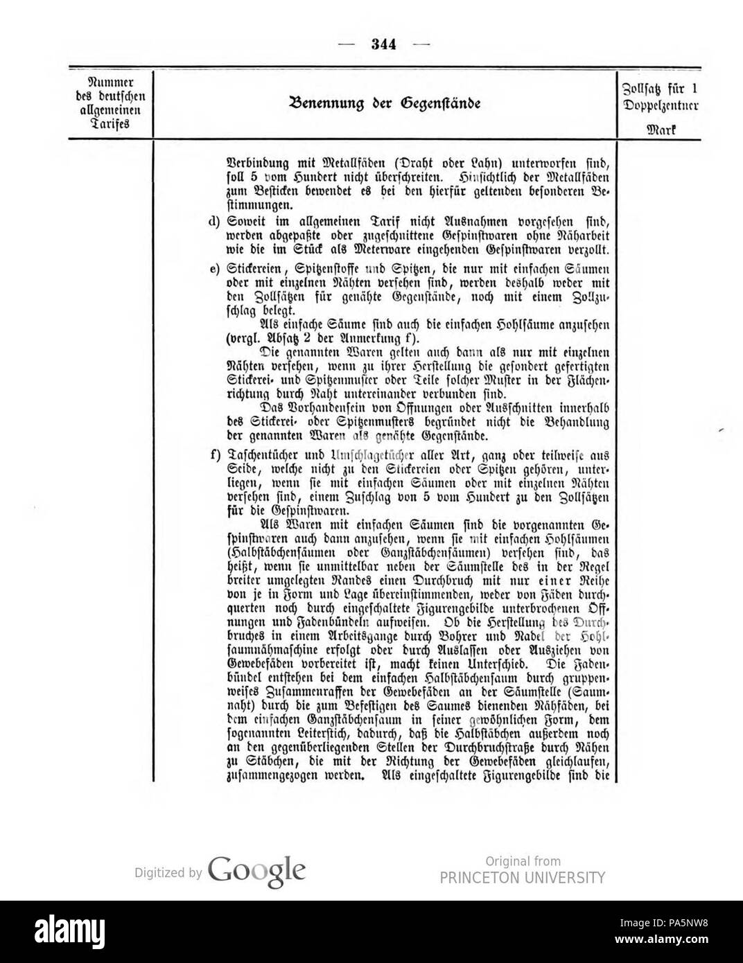 414 Deutsches Reichsgesetzblatt 1905 021 344 Stockfoto