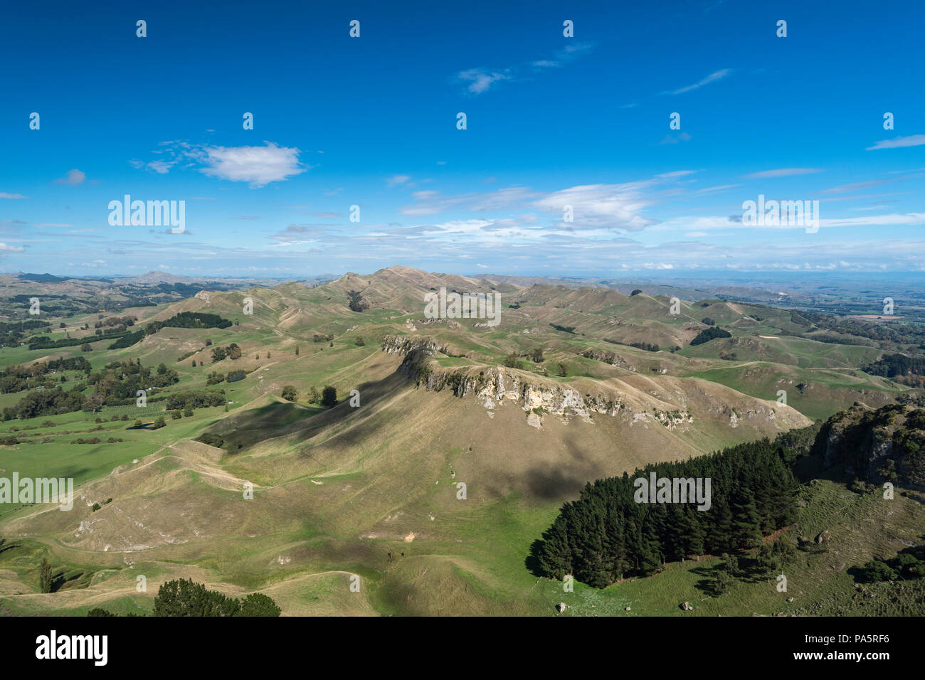 Te Mata Peak, Hügel, in der Nähe von Hastings, Hawke's Bay, North Island, Neuseeland Stockfoto