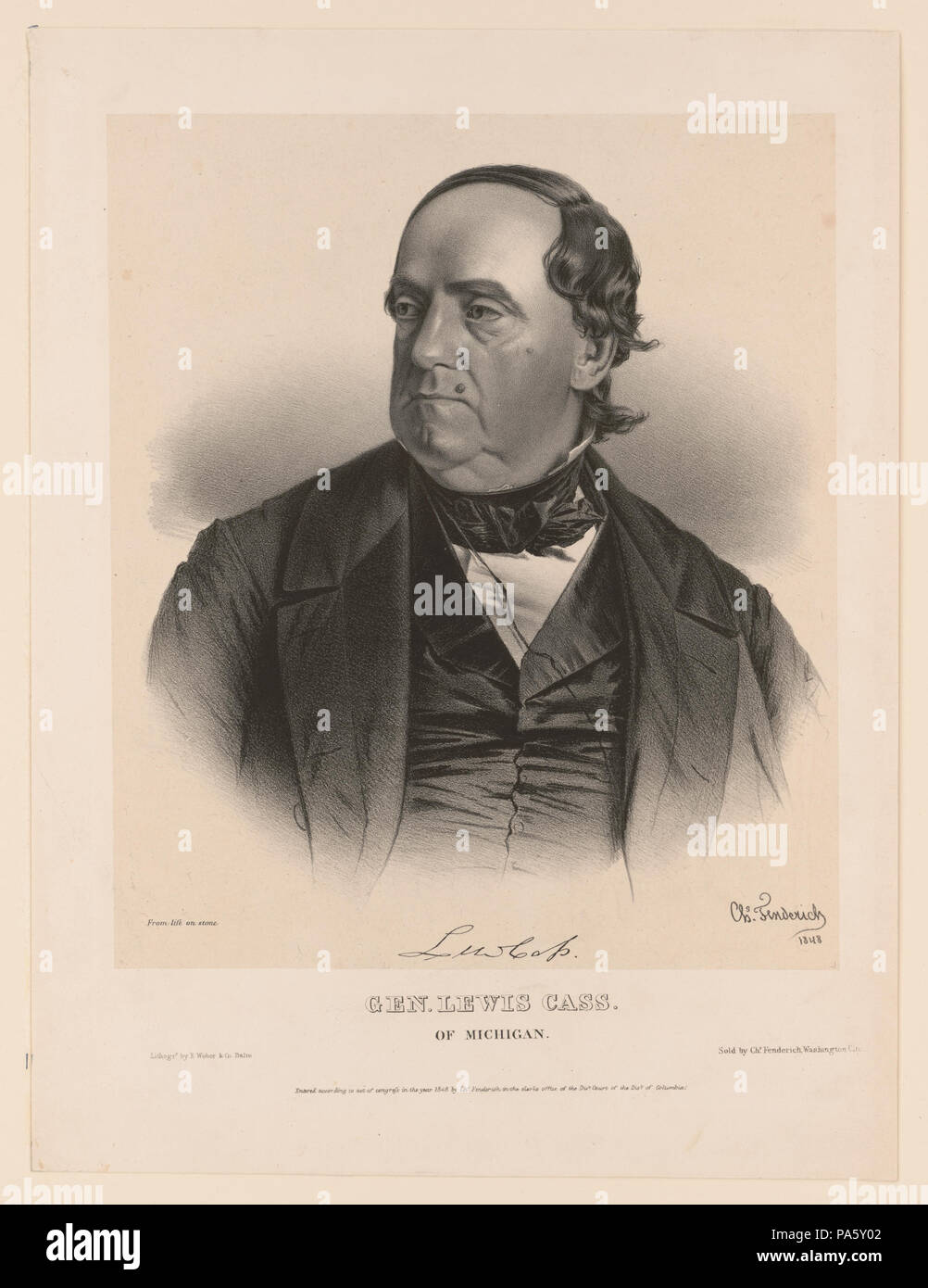 693 Gen. Lewis Cass von Michigan LCCN 2003655007 Stockfoto