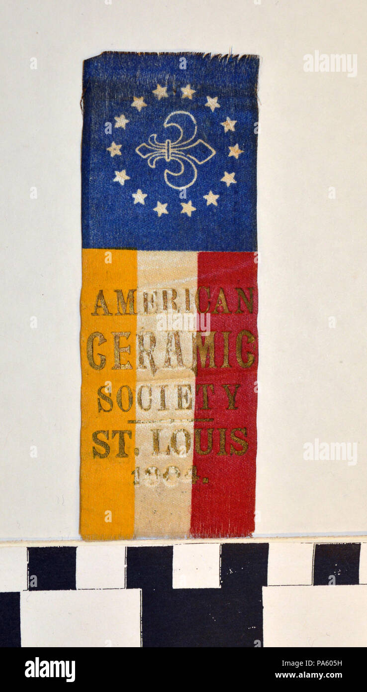 123 amerikanischen Keramischen Gesellschaft Band gesammelt von George hench an der World's Fair 1904 Stockfoto