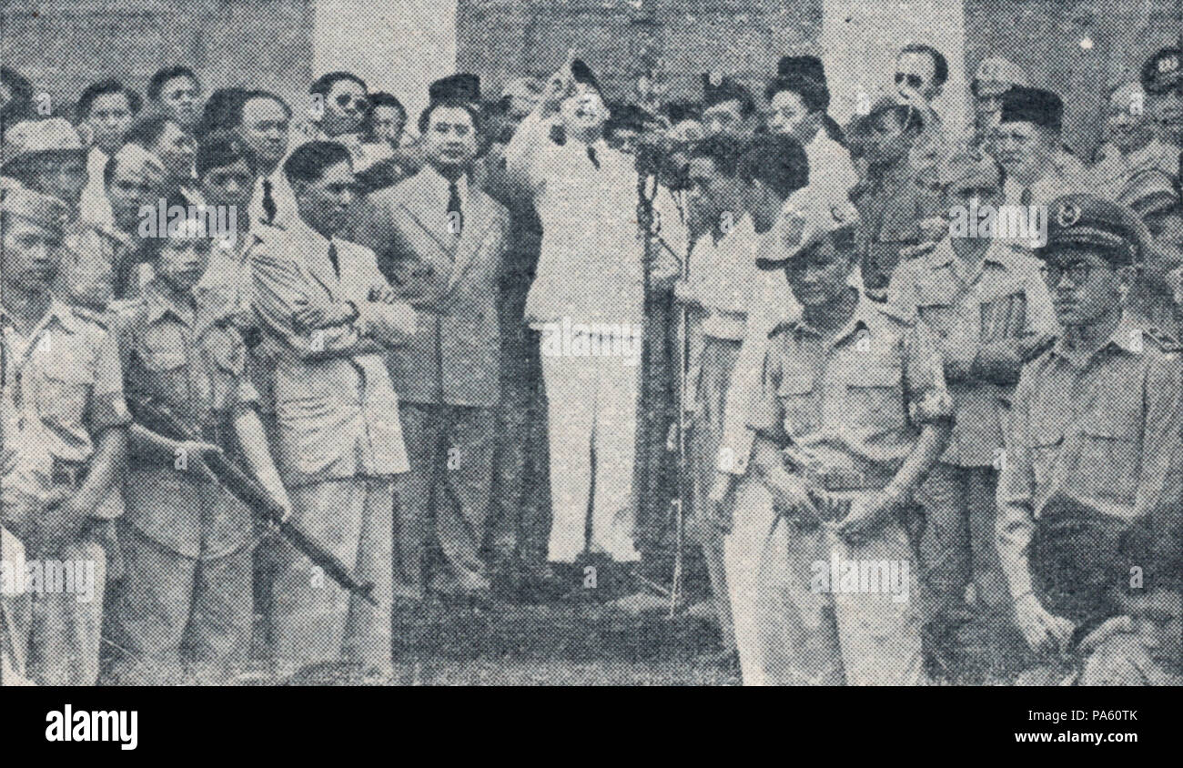 305 Sukarno am Istana Merdeka (1949), Bung Karno Penjambung Lidah Rakjat 239 Stockfoto