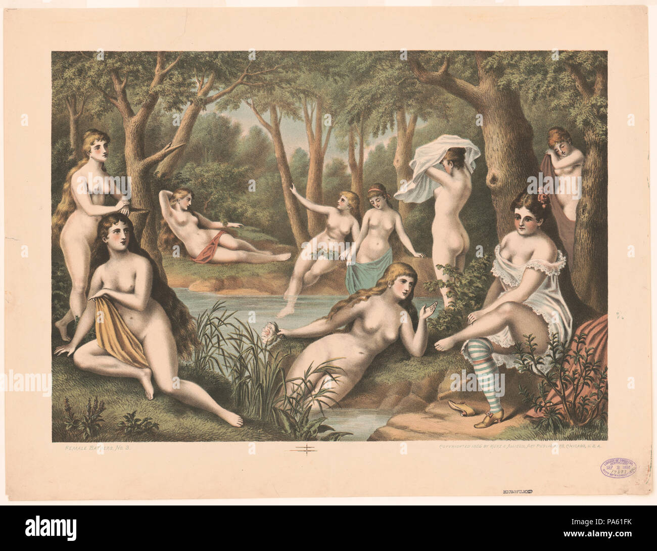 643 weiblichen Badegäste, nein. 3 LCCN 2003656877 Stockfoto