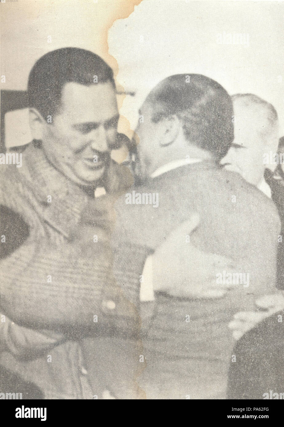 50 Chile y Argentina, supremo símbolo de la confraternidad de América (7/8) Stockfoto
