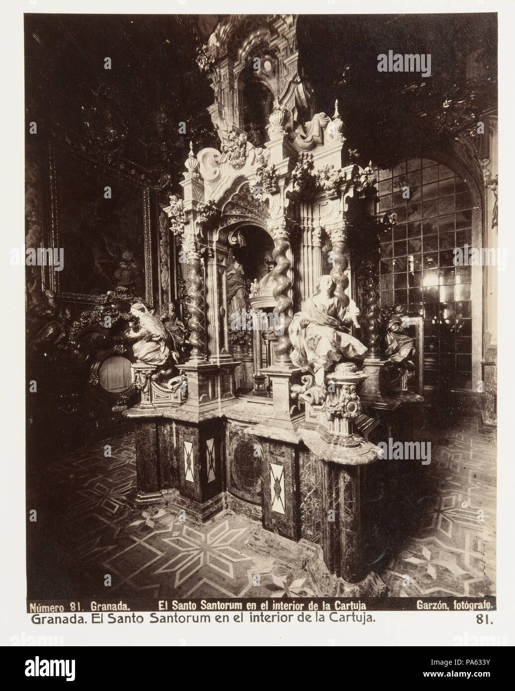 86 Fotografi av Granada. El Santo Santorum en el Interior de la Cartuja - Hallwylska museet - 104827 Stockfoto