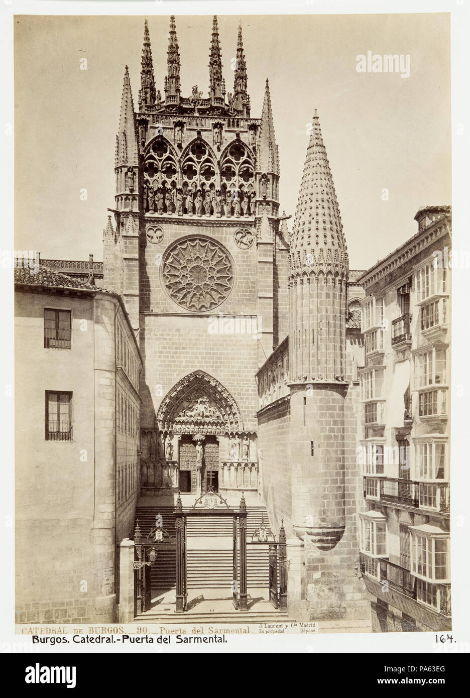 86 Fotografi av-Burgos. Catedral, Puerta del Sarmental - Hallwylska museet - 105345 Stockfoto