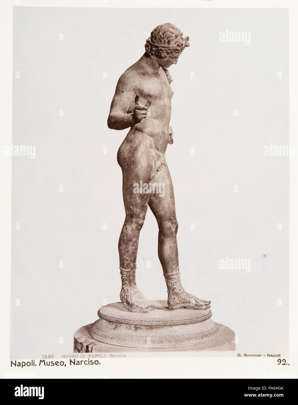 87 Fotografi av Narcissos. Neapel, Italien - Hallwylska museet - 106851 Stockfoto
