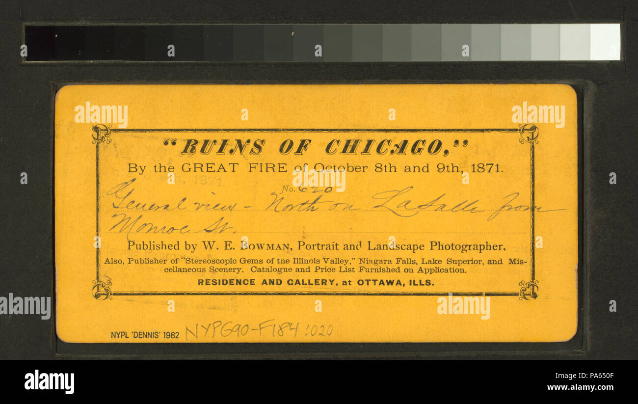 701 Allgemeine Ansicht - Nord auf LaSalle von der Monroe Street (Nypl b 11707461-G90F 184 020 B) Stockfoto