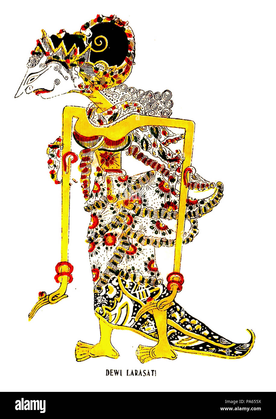 62 Dewi Larasati, Serat Condrorini, p 22. Stockfoto