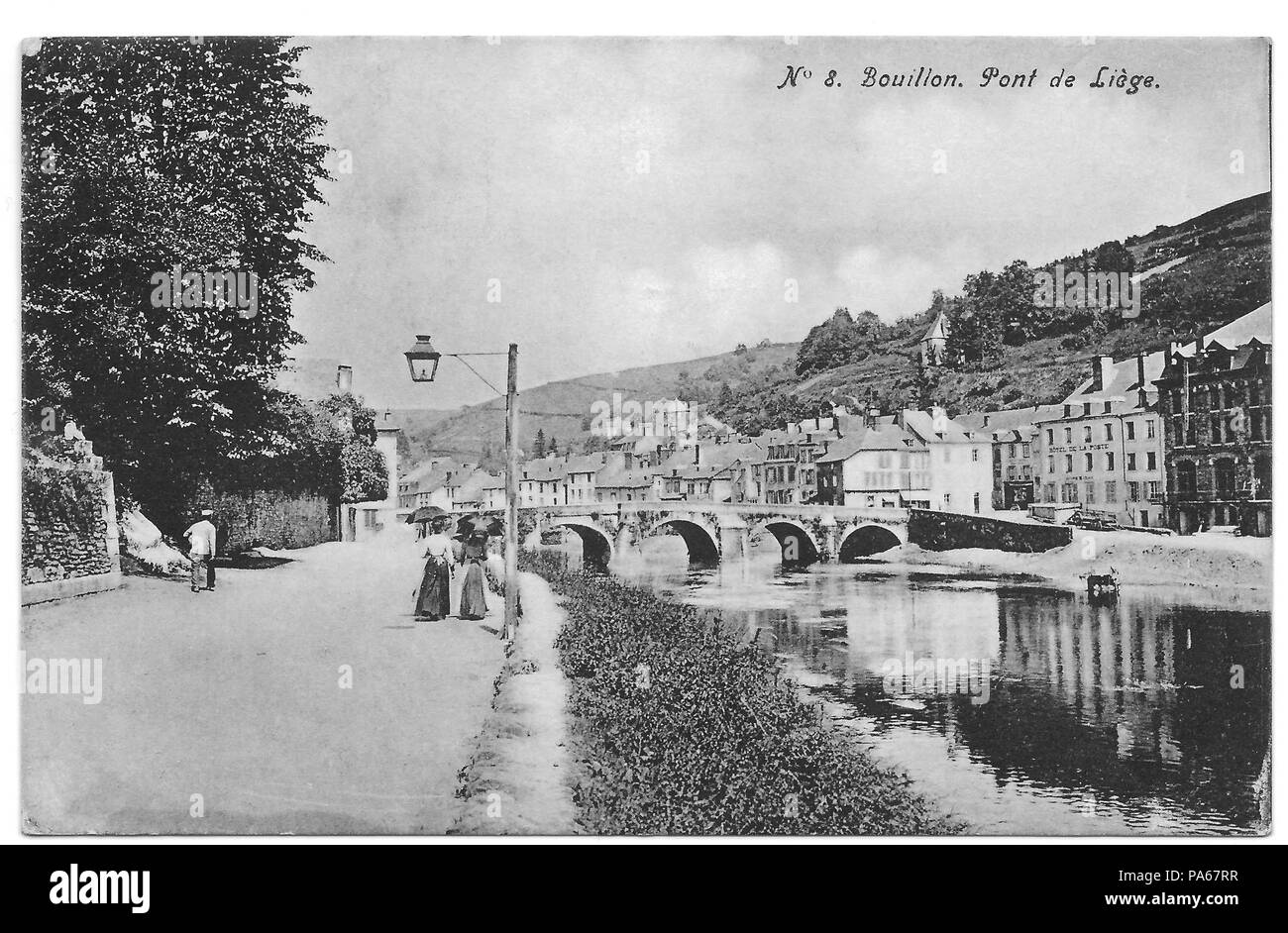 218 Bouillon Pont de Liège Stockfoto