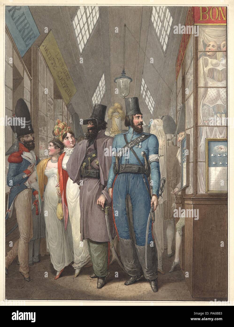 Russische Kosaken in Paris, 1914. Museum: Staatliches Historisches Museum, Moskau. Stockfoto