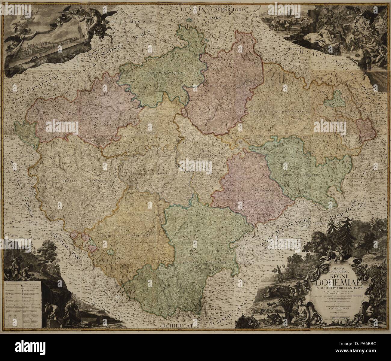 Bohemia Map Fotos Und In Hoher Aufl Sung Alamy Karte Des Konigreichs Bohmen Museum Private Sammlung Pa6bbc 