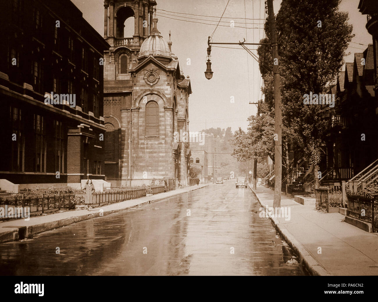 222 Rue du Couvent - Saint-Henri 1945 Stockfoto