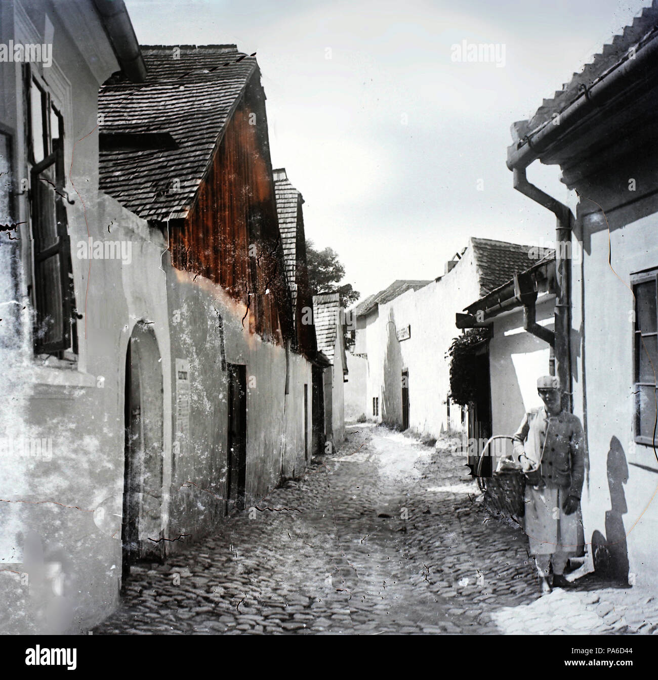 254 Budapest I., Tabán, Aranykakas utca. - Fortepan 86717 Stockfoto