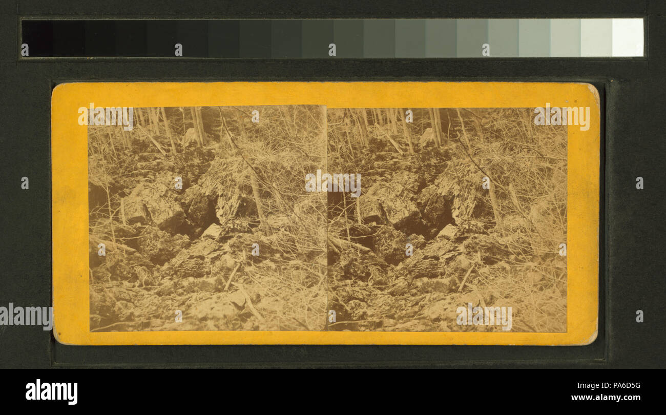 259 Burt's Höhle, in der Nähe von Maquoketa Fluss, Jackson County, Iowa (Nypl b 11707468 - G90 F190 018 W) Stockfoto