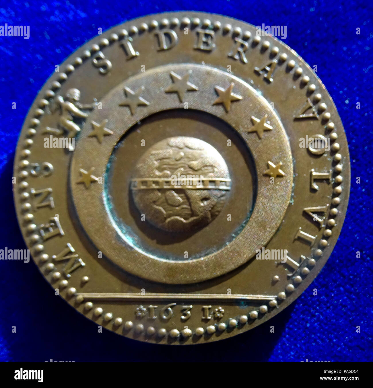 280 Kardinal Richelieu Bronzemedaille 1631 von Warin. Rückwärtsgang Stockfoto