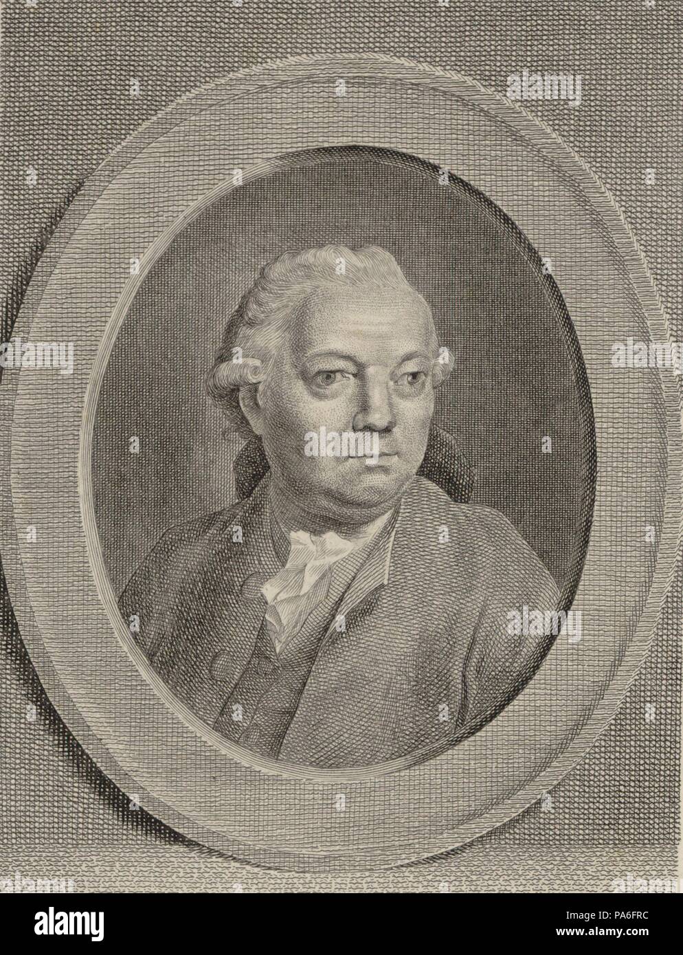 Portrait des Komponisten Georg Benda (1722-1795). Museum: Russian State Library, Moskau. Stockfoto