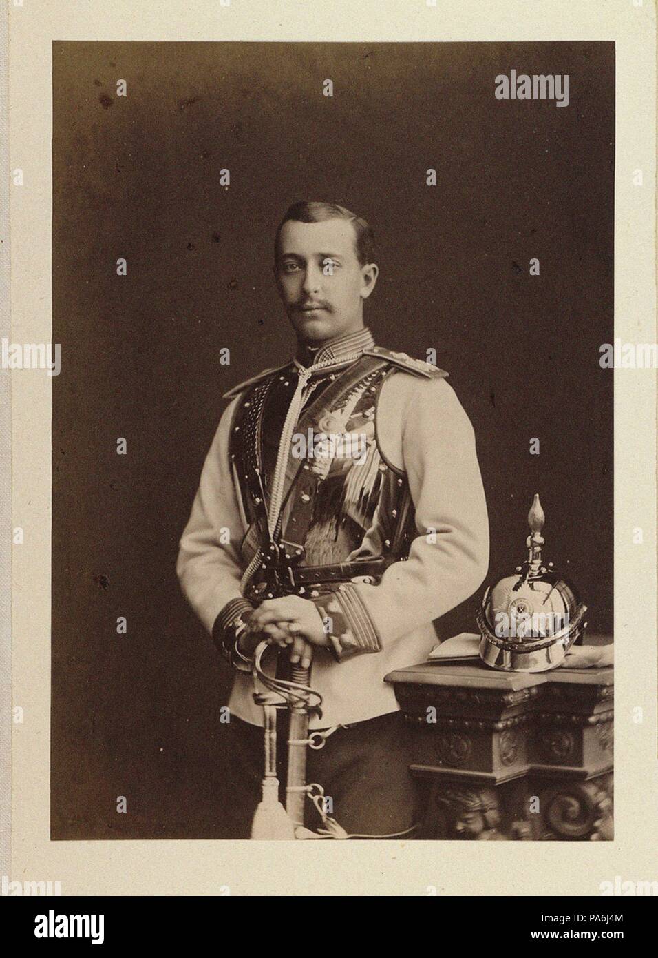 Portrait des Großfürsten Sergei Maximilianovich von Leuchtenberg (1849-1877). Museum: Staatliche Russische Film und Foto Archiv, Krasnogorsk. Stockfoto