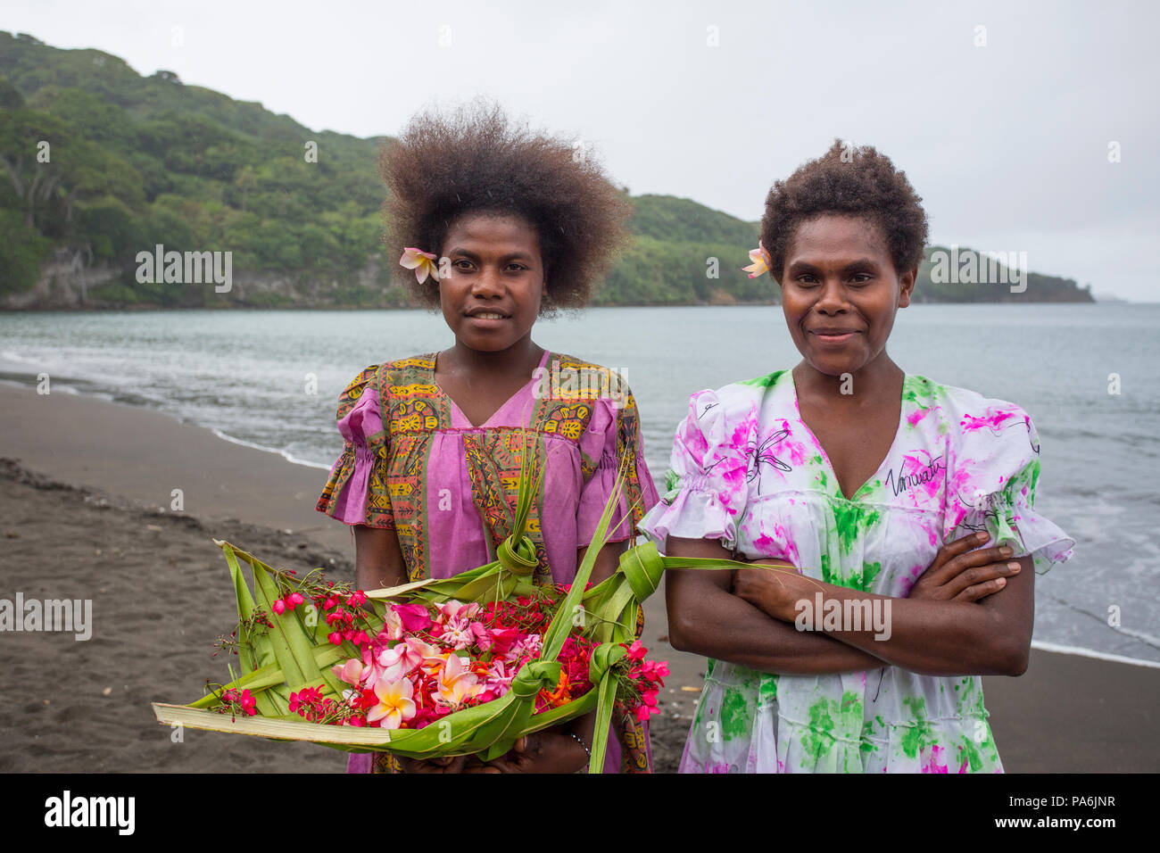 Frauen Auf Tanna Vanuatu Stockfotografie Alamy