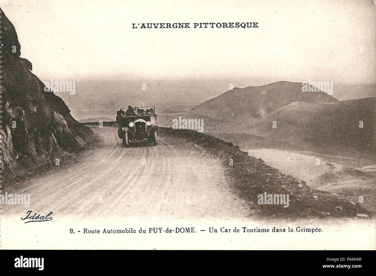 155 Le Puy de Dôme-FR-63-Vers 1930 - route Automobil-09 Stockfoto