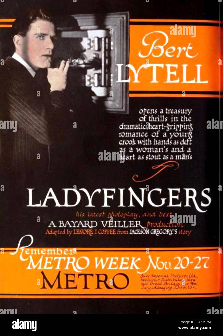 115 Alias Ladyfingers (1921) - 4. Stockfoto