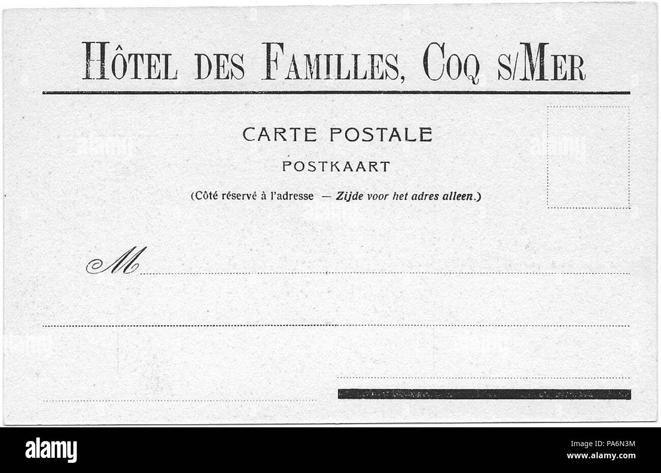 381 Den Haan, Plage des Bains, Rückseite Stockfoto