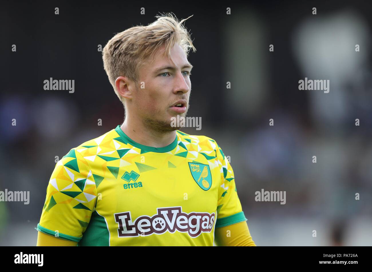 Barsinghausen, Deutschland. 19. Juli 2018. firo: 19.07.2018, Fußball, 1.Bundesliga, Saison 2018/2019 VfL Wolfsburg - Norwich City Felix PASSLACK, Norwich, Porträt | Quelle: dpa/Alamy leben Nachrichten Stockfoto