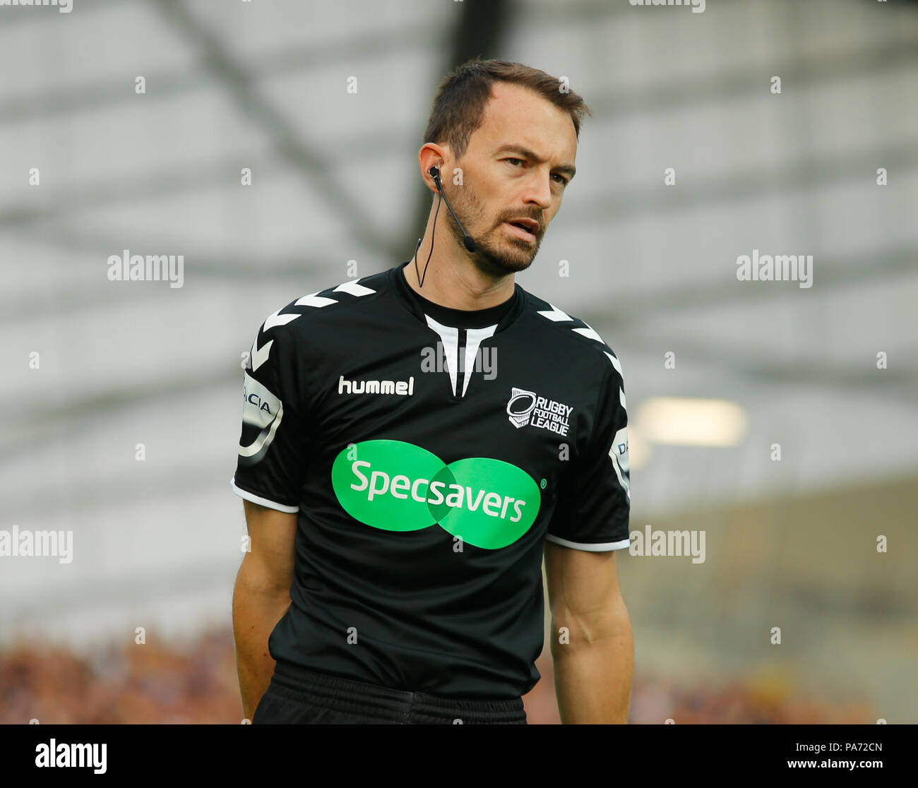 Leeds, Großbritannien. 20. Juli 2018, Emerald Headingley Stadium, Leeds, England; Betfred Super League, Leeds Rhinos v Widnes Vikings; James Kind Gleichreferent Credit: Aktuelles Bilder/Alamy leben Nachrichten Stockfoto