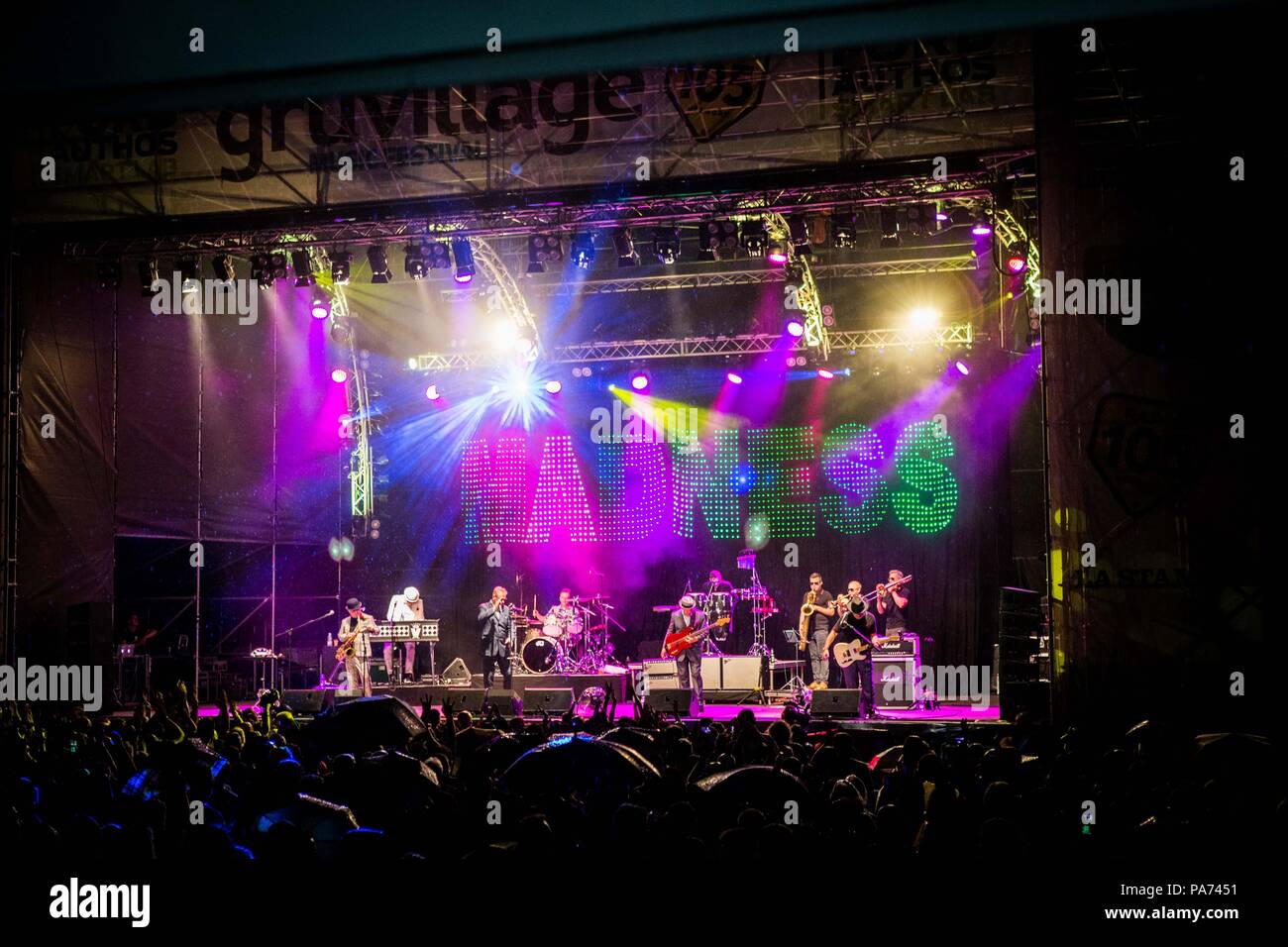 Grugliasco Turin Italien vom 20. Juli 2018 GruVillage 105 Music Festival © Roberto Finizio / alamy Leben Nachrichten Stockfoto