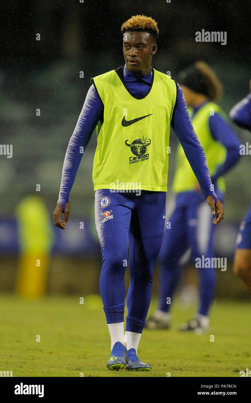 Das waca, Perth, Australien. 21. Juli 2018. Chelsea vor Jahreszeit Tour durch Australien, offenen Training; Callum Hudson-Odoi von Chelsea Uhren auf während der Ausbildung Quelle: Aktion plus Sport/Alamy leben Nachrichten Stockfoto