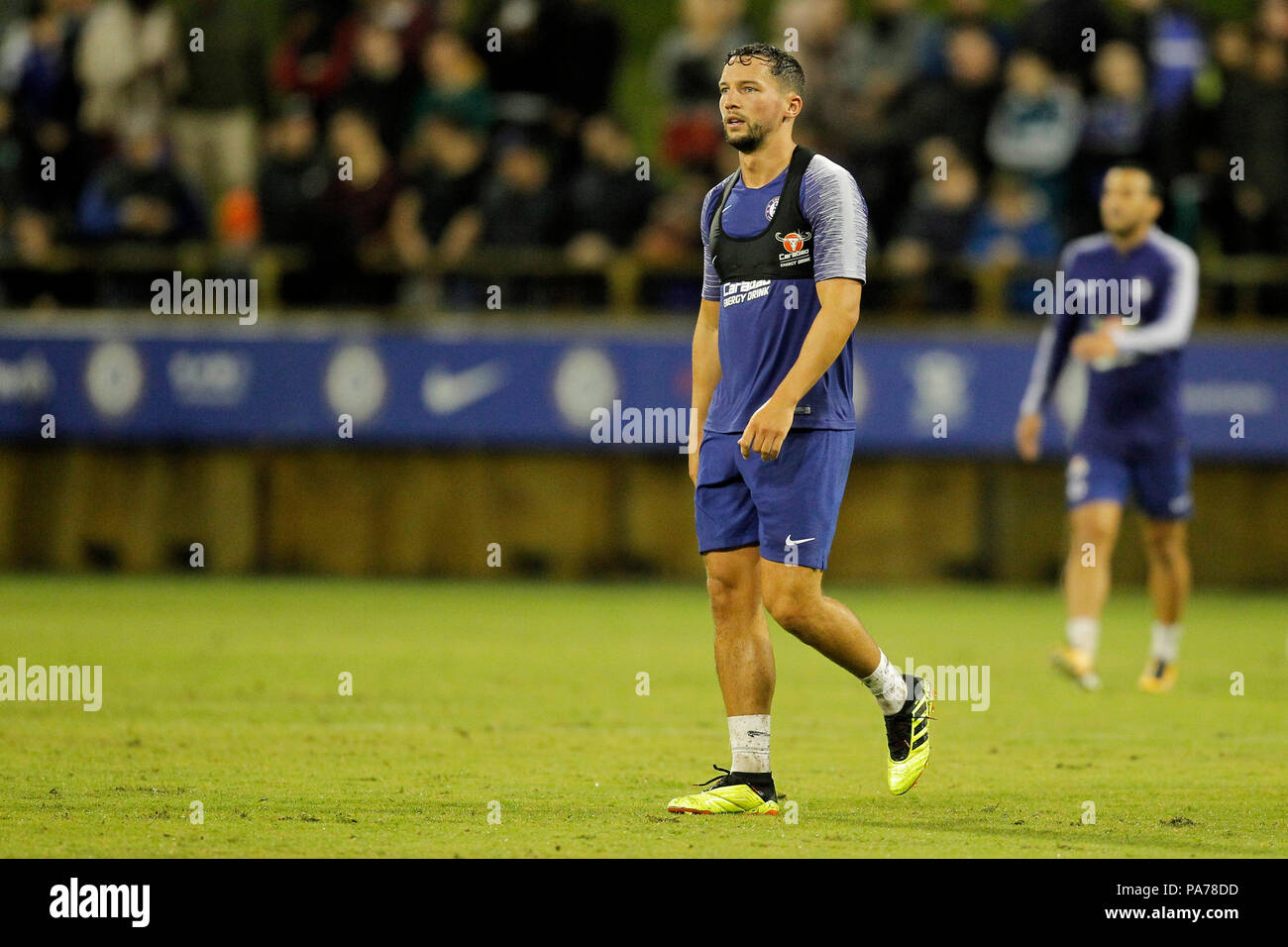 Das waca, Perth, Australien. 21. Juli 2018. Chelsea vor Jahreszeit Tour durch Australien, offenen Training; Danny Drinkwater von Chelsea an schaut während der Ausbildung Quelle: Aktion plus Sport/Alamy leben Nachrichten Stockfoto