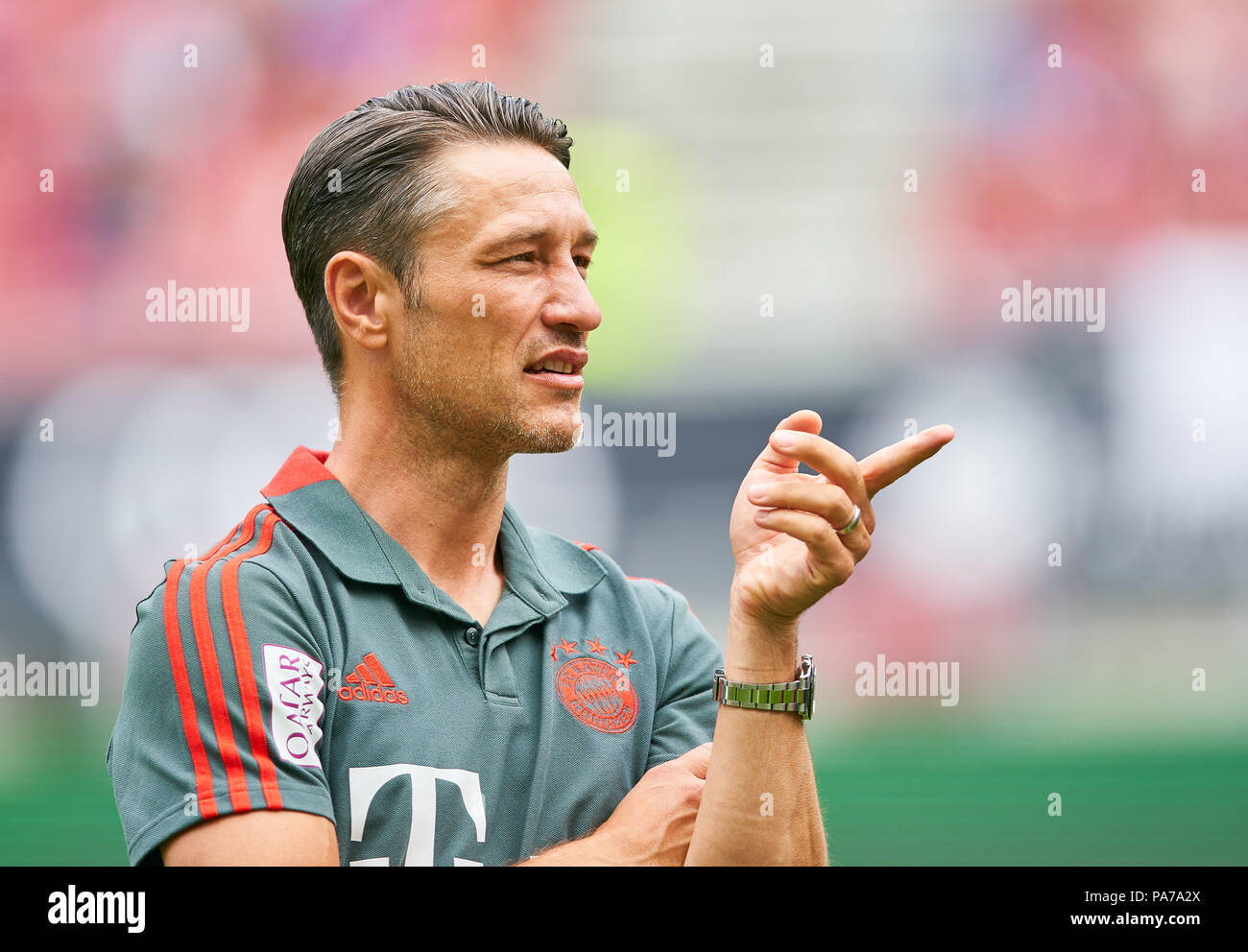 FC Bayern München - Paris SG, Fußball, Klagenfurt, Juli 21, 2018 Head Coach Niko Kovac (FCB) halbe Größe, Porträt, FC BAYERN MÜNCHEN (FCB) - PARIS SAINT GERMAIN (SG) Internationalen Champions Cup, Saison 2018/2019, Juli 21, 2018, W ö r t h e r s e e S t a d i o n in Klagenfurt, Österreich. © Peter Schatz/Alamy leben Nachrichten Stockfoto