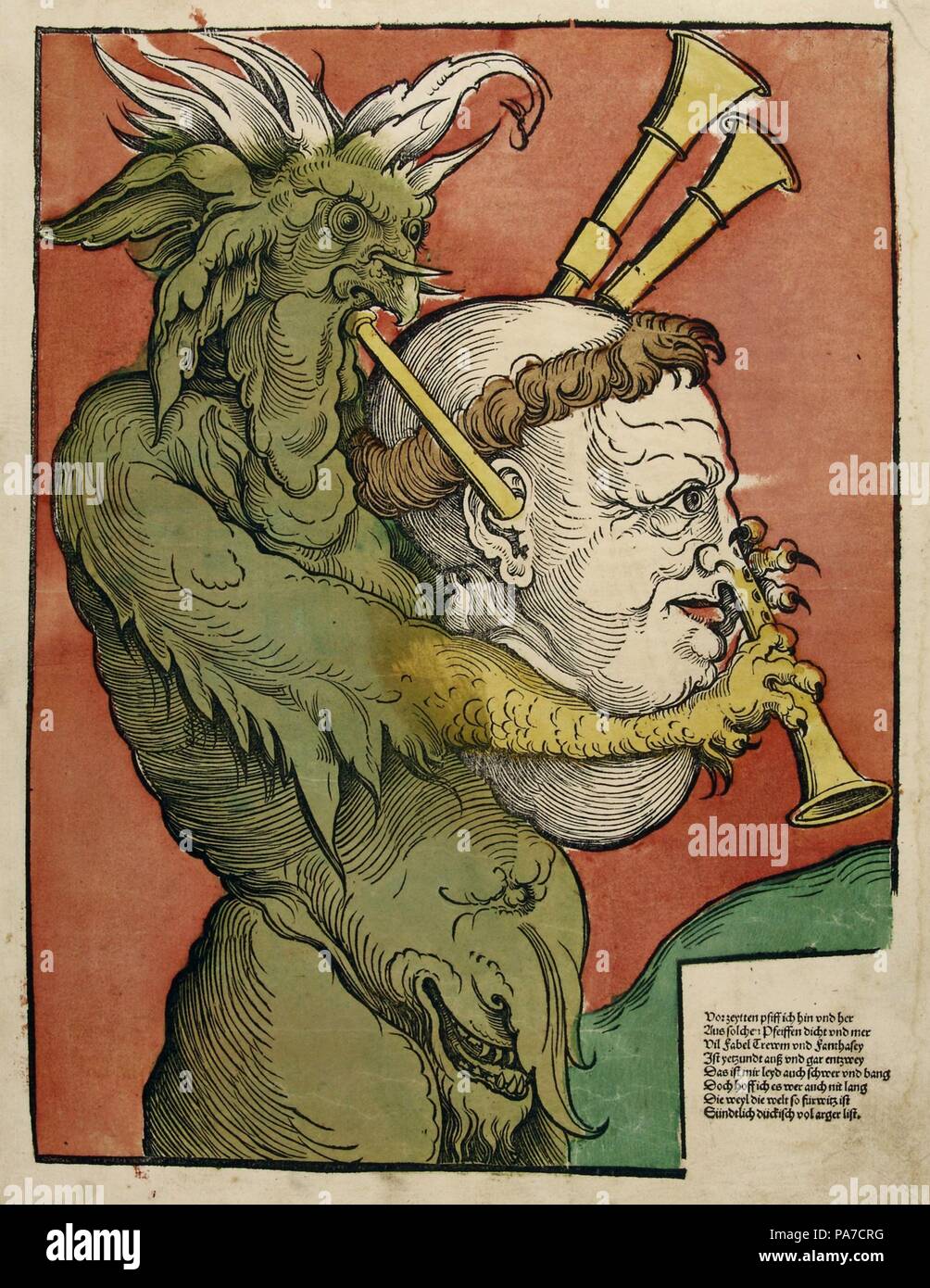 Luther als des Teufels Dudelsack. Museum: private Sammlung. Stockfoto