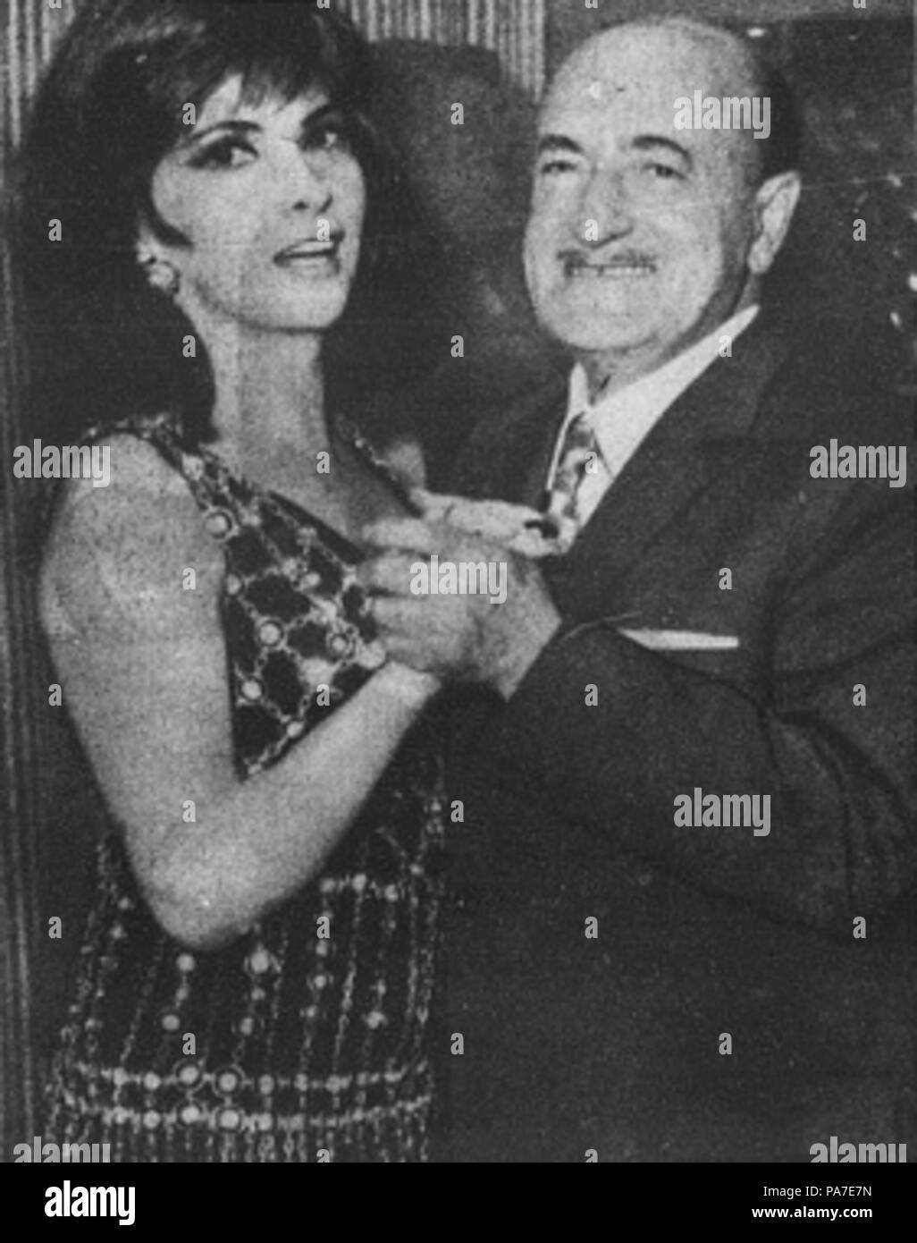 103 Gina Lollobrigida und Salvatore Quasimodo Stockfoto