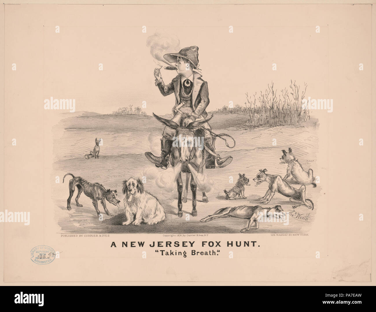 85A New Jersey Fox Hunt - "Atem" LCCN 2002710657 Stockfoto