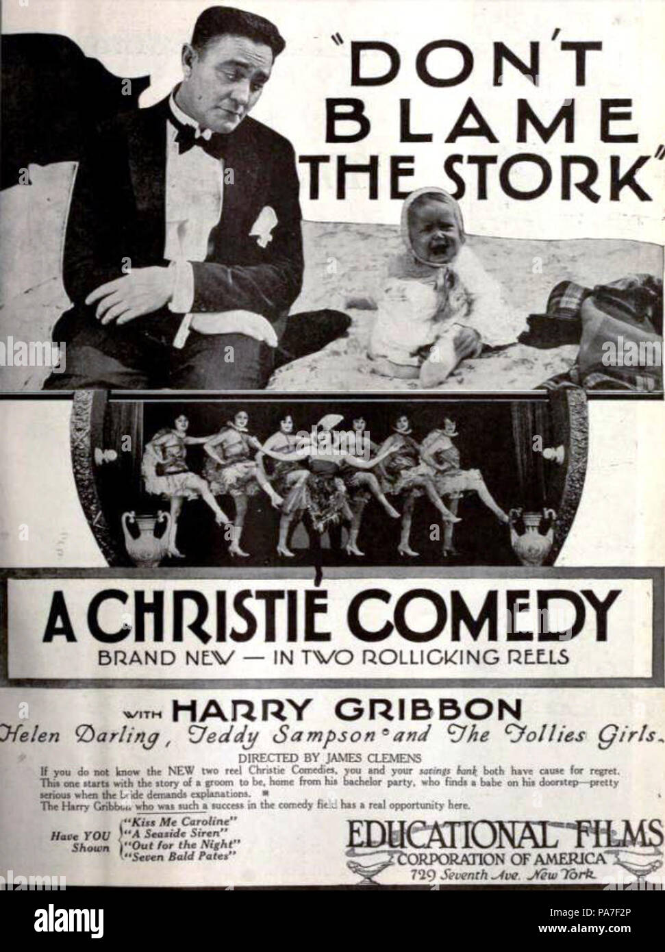 584 Die Stork (1920) - 1 keine Schuld Stockfoto