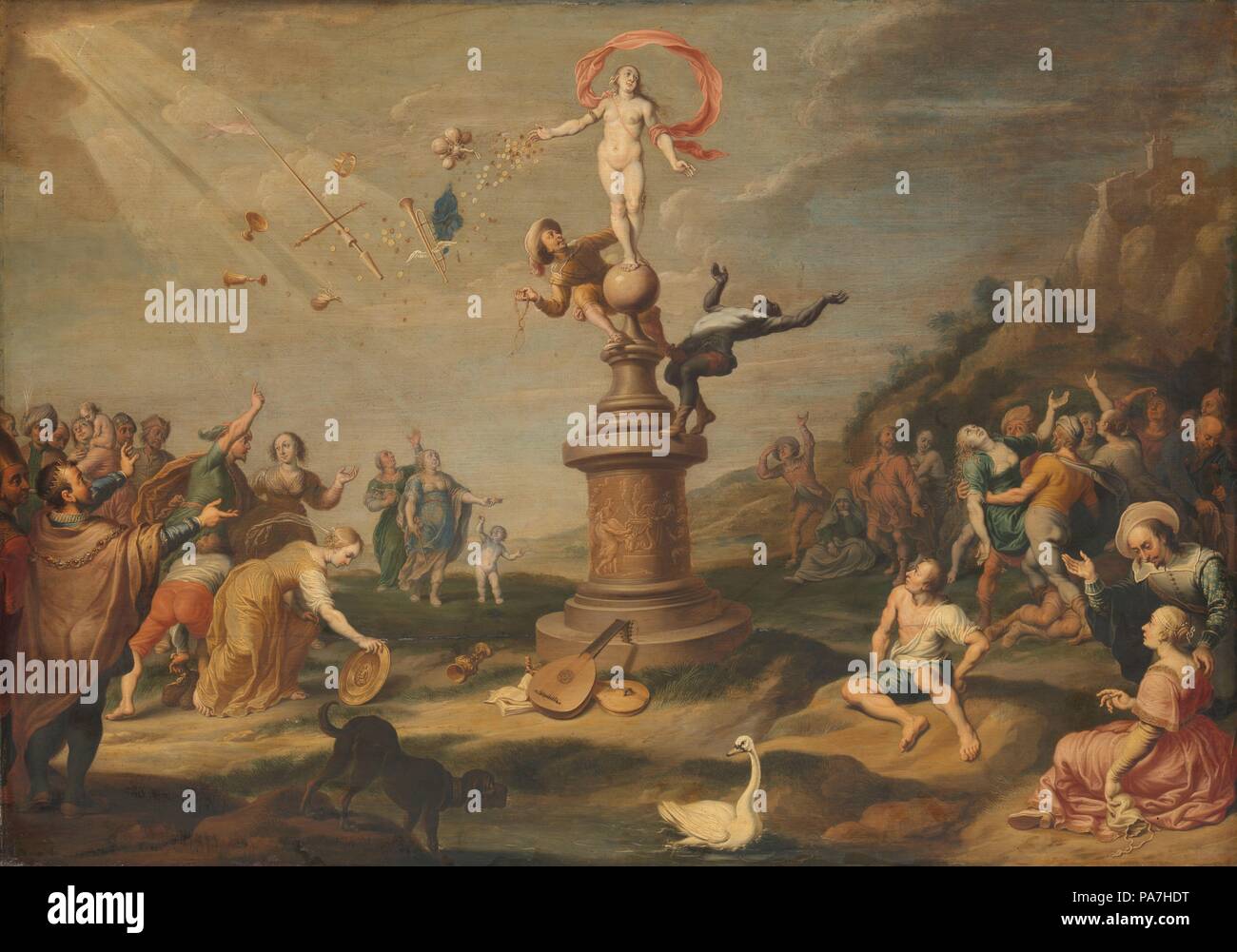 Fortuna teilt ihre Geschenke. Museum: Rijksmuseum, Amsterdam. Stockfoto