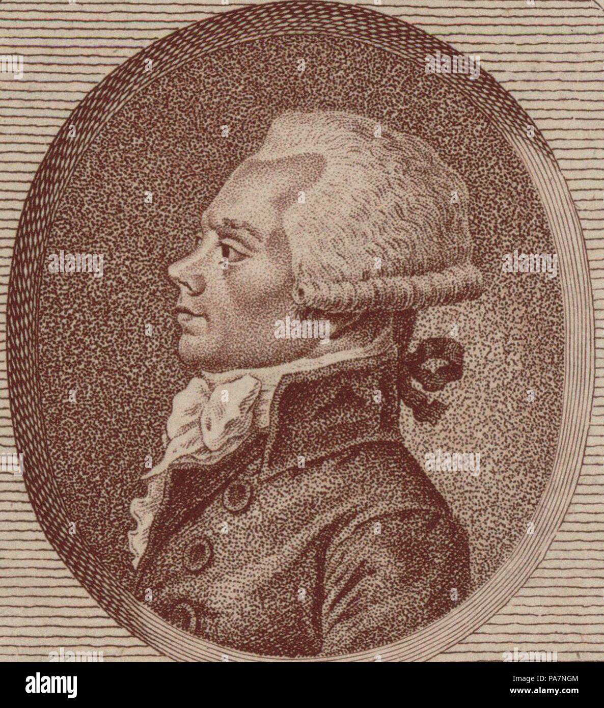 Maximilien de Robespierre (1758-1794). Museum: private Sammlung. Stockfoto