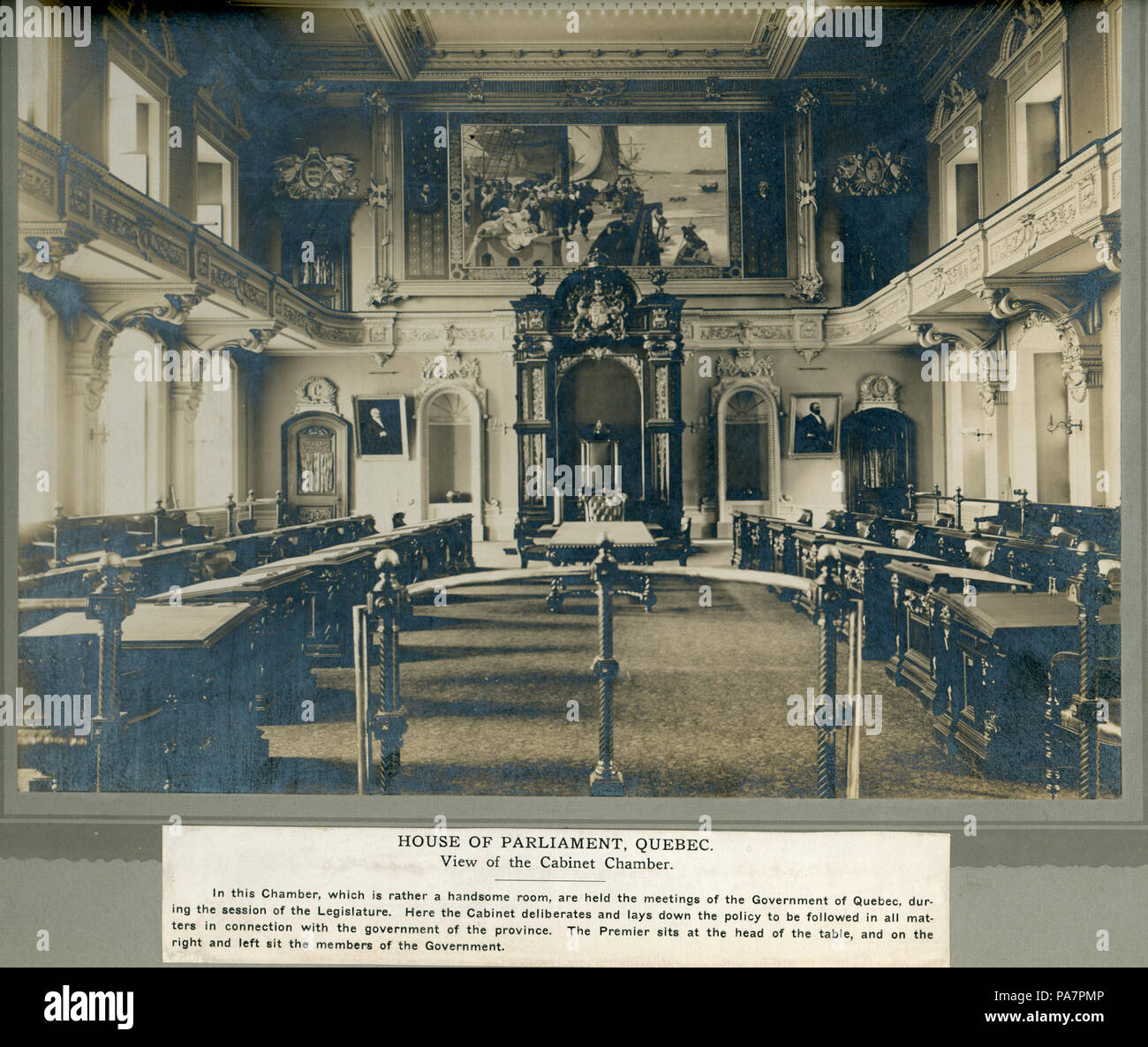192 Parlement de Québec cabinet du conseil des Ministres du Quebec bnq Vieux-Montréal 06 M P750 S1 P7525 Stockfoto