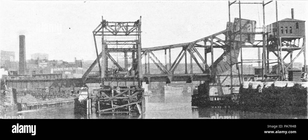 291 CCC und AWL-Eisenbahnbrücke Nr. 9 im Bau 04. Stockfoto