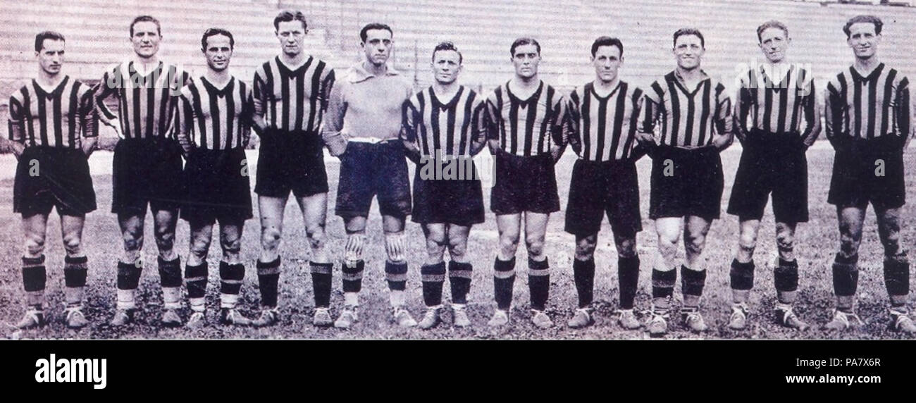 25 Associazione Sportiva Ambrosiana-Inter 1933-34 Stockfoto